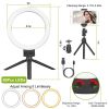 9" Dimmable LED Ring Light w/ Tripod Phone Selfie Camera Studio Photo Video Makeup Lamp