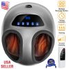 Electric Foot Massager Heat Therapy Kneading Air Compression Machine Intensity Time Setting Foot Pain Relief Massagers US9.5 Home Office