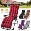 66.92x22.04in Thickened Chaise Lounger Cushion Recliner Rocking Chair Sofa Mat Deck Chair Cushion