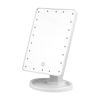22 LED Lights Rechargeable Cosmetic Mirror 180° Rotation Makeup Mirror Touch Control Dimmable Vanity Mirror