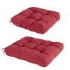 Rocking Chair Cushion 2 Pieces Back Seat Sets with Non-Slip Ties Polyester Fiber Filling 
Comfortable for Indoor Home Office Car