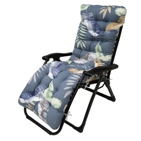 67x22in Chaise Lounger Cushion Recliner Rocking Chair Sofa Mat Deck Chair Cushion (Option: MultiLeaf)