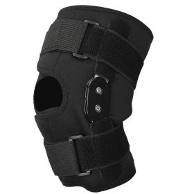 Sport Knee Brace Adjustable Open Patella Knee Support Compression Knee Wrap For Running Climbing Pain Relief Recovery of Injured Knee (Option: M)