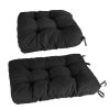 Rocking Chair Cushion 2 Pieces Back Seat Sets with Non-Slip Ties Polyester Fiber Filling 
Comfortable for Indoor Home Office Car
