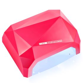 36W UV LED Lamp Nail Polish Dryer 15 LEDs Fingernail Toenail Gel Curing Machine Nail Art Painting Salon Tools Set US Plug (Option: Red)